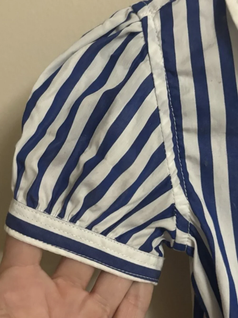 Ralph Lauren Striped Poplin Dress in Blue White Yellow baby infant 24 months